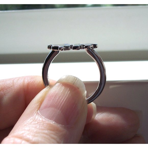 925 STERLING SILVER Jigsaw Puzzle Pieces Ring - Picture 5 of 13